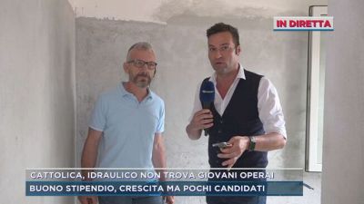 Cattolica, idraulico non trova giovani operai