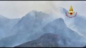 Incendi in Piemonte: situazione critica a Premosello per il vento