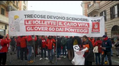 Cortei in tutta Italia per lo sciopero della Cgil contro la manovra