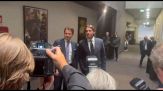 Giuseppe Conte a sorpresa all'incontro con Susan Sarandon a Roma