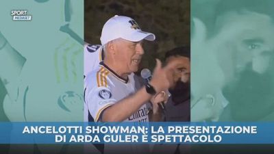 Ancelotti showman, ecco come presenta Arda Guler