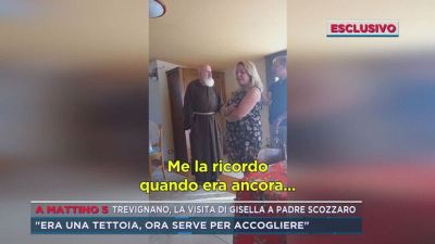 Trevignano, la visita di Gisella a Padre Scozzaro
