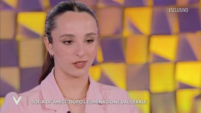Le emozioni di Sofia dopo l'eliminazione dal serale di "Amici"