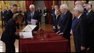 Giurano davanti a Mattarella i nuovi giudici Corte Costituzionale