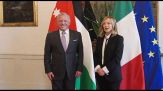 Meloni incontra il re di Giordania Abdullah II a Palazzo Chigi