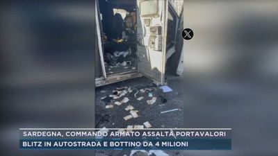 Sardegna, commando armato assalta portavalori