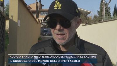 Addio a Sandra Milo, il ricordo del figlio tra le lacrime