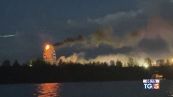Lipsia: in fiamme la ruota panoramica