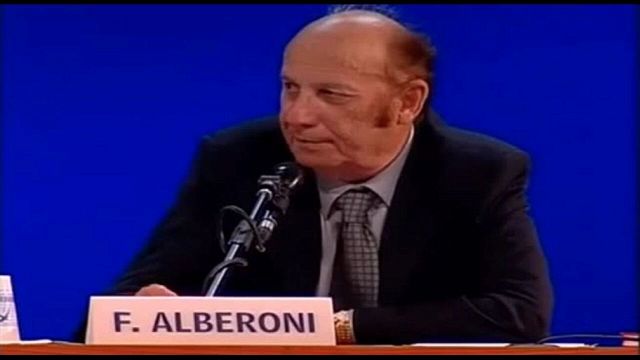 El sociólogo Francesco Alberoni hace veinte años en la reunión de Rimini El sociólogo Francesco Alberoni hace veinte años en la reunión de Rimini