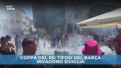 Coppa del Re: i tifosi del Barcellona invadono Siviglia
