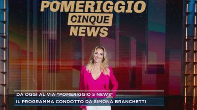 Da oggi al via "Pomeriggio 5 News"
