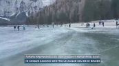 Turismo irresponsabile, sui laghi ghiacciati nonostante i divieti