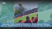 Milan, guarda che grinta Simic! Discorso da vero leader ai compagni prima della semifinale di Youth League
