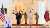 Trump in Qatar, accolto dall'emiro a Doha nel Palazzo reale