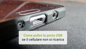 Un ottimo sistema per pulire la porta USB consiste nel soffiare aria compressa da una bomboletta.