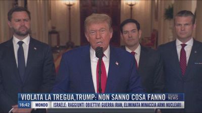 Breaking News delle 16.00 | Violata la tregua, Trump: non sanno cosa fanno