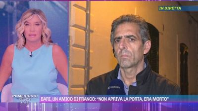 Bari, un amico di Franco: "Non apriva la porta, era morto"