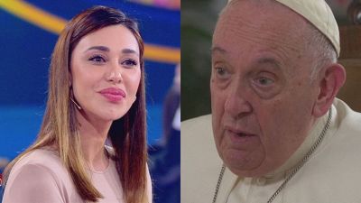 Stasera in tv (3 aprile), Papa Francesco sfida inaspettatamente Belén Rodríguez: cosa succede