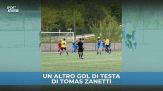Il figlio di Javier Zanetti non si ferma più: un altro gol di testa!