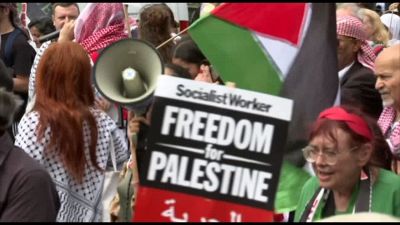 Corteo pro palestinese a Londra, "Israele Stato Terrorista"