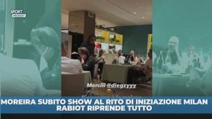Moreira, il rito di iniziazione Milan è uno show