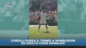 Cobolli e l'esultanza alla CR7