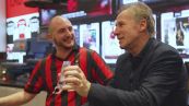 Franco Baresi infiamma il Milan Store di San Babila