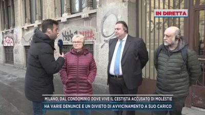 Milano, dal condominio dove vive il cestista accusato di molestie