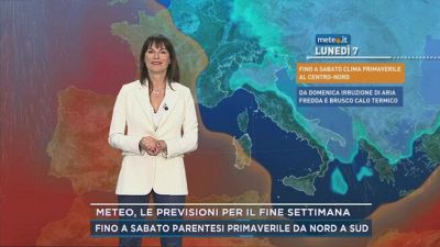 Meteo, le previsioni per il fine settimana