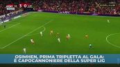Gala, prima tripletta per Osimhen
