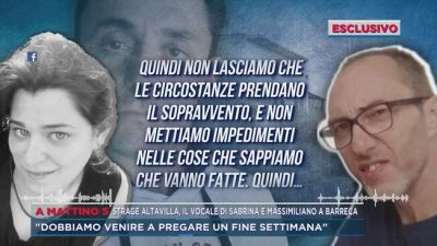 Strage Altavilla, il vocale di Sabrina e Massimiliano a Barreca