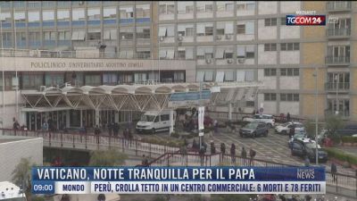 Breaking News delle 09.00 | Vaticano, notte tranquilla per il Papa