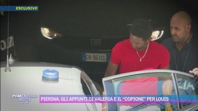 Pierina, gli appunti di Valeria e il "copione" per Louis