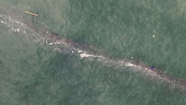 También se puede ver desde el espacio. También se puede ver desde el espacio.