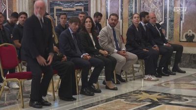 Il Napoli in udienza da Papa Leone XIV