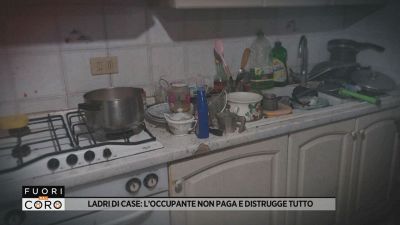 Ladri di case: l'occupante non paga e distrugge tutto