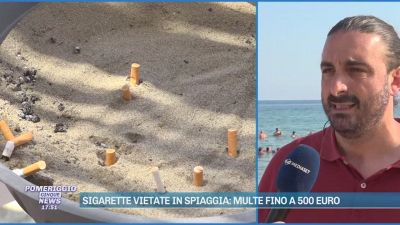 Sigarette vietate in spiaggia: multe fino a 500 euro