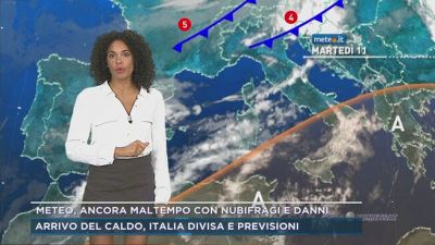 Meteo, ancora maltempo con nubifragi e danni