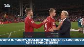 Hojlund che tensione con Jesus: buffetto per difendere CR7?