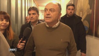 Il tentativo di fare domande al procuratore Gratteri