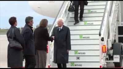 Mattarella arrivato a Berlino per una visita di Stato