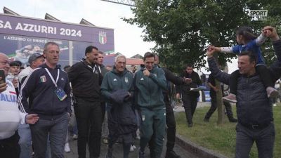 Delirio a Casa Azzurri per Spalletti e i giocatori