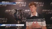 Premiazione da numero 1: tutta l&rsquo;emozione di Sinner