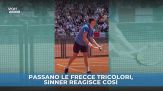 Frecce tricolori, la reazione di Sinner