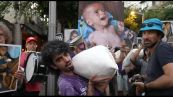 Gaza, a Tel Aviv va in scena la marcia della farina