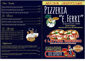 pizzeria e ferri foto web 3 menu pizzeria a domicilio catania