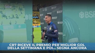 CR7 inarrestabile: premio e gol