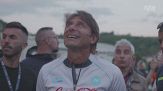 Conte, fuochi d'artificio per il compleanno