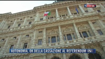 Breaking News delle 21.30 | Autonomia, ok della Cassazione al referendum