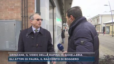Grinzane, il video della rapina in gioielleria